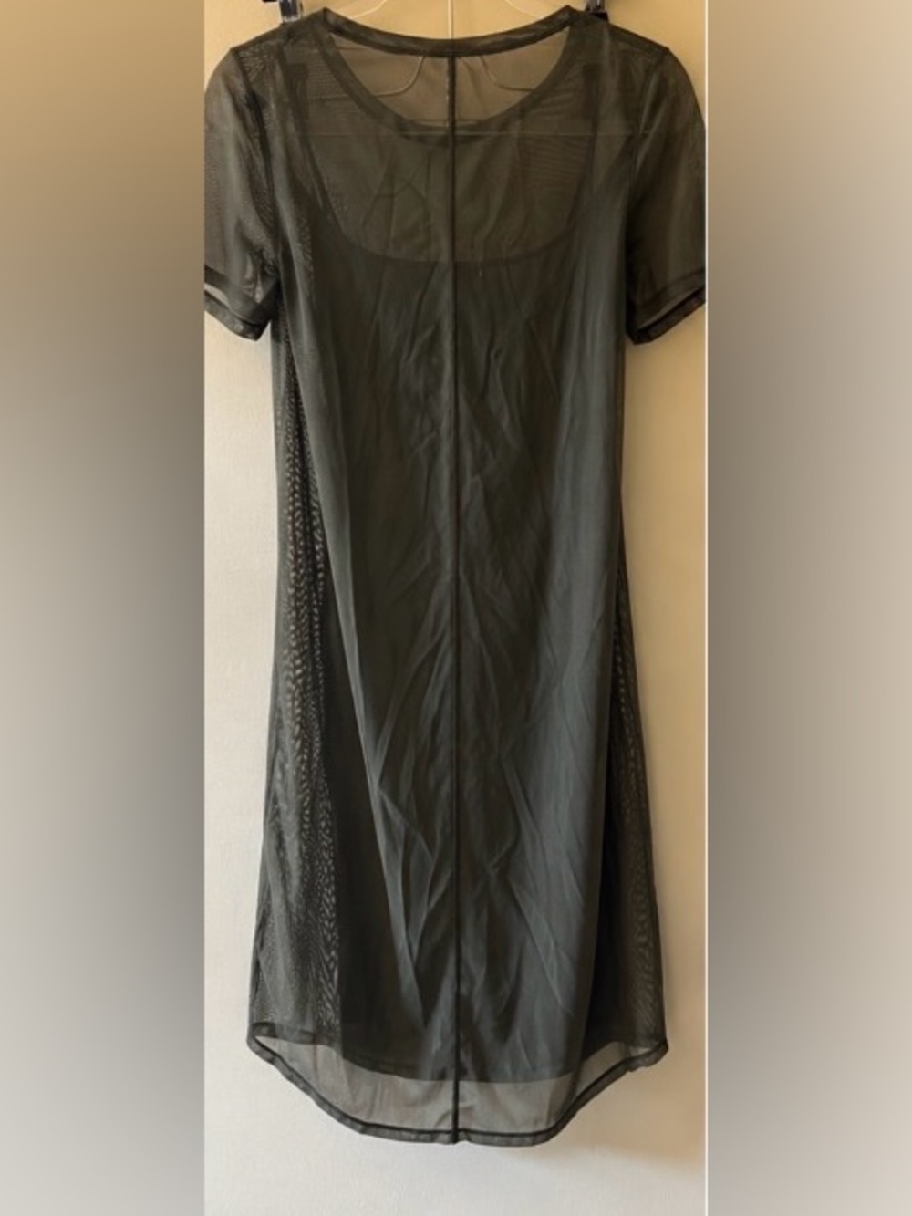 lululemon athletica Black Sheer-Panel Maxi Dress